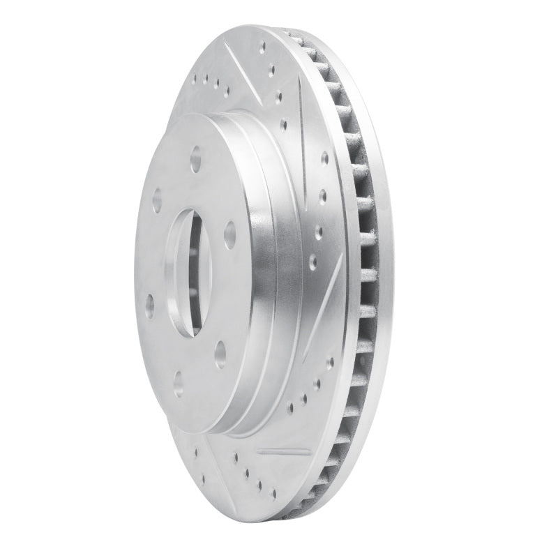 R1 99-08 Cadillac Escalade ESV Front Right Drilled & Slotted Silver Brake Rotor Secondary image