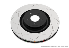 DBA 05-10 Mustang GT/ 11+ V6 Front Slotted 4000 Series Rotor