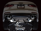 AWE Tuning 19-23 Audi C8 S6/S7 2.9T V6 AWD Touring Edition Exhaust - Chrome Silver Tips (view 2)