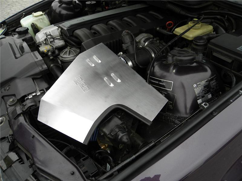 Injen 92-99 BMW E36 323i/325i/328i/M3 3.0L Black Air Intake w/ Heat-Shield and Top Cover Main image