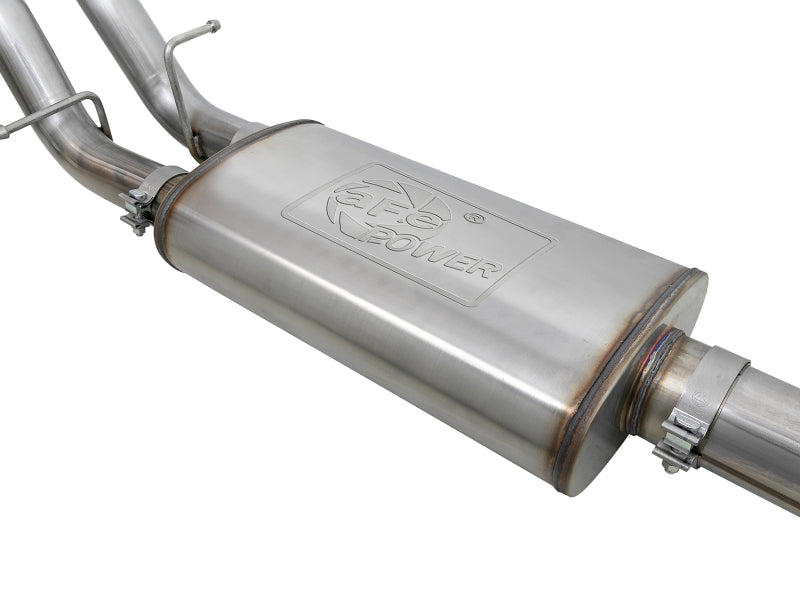 aFe Vulcan Series 4in-3in 304-SS Exhaust Cat-Back 2019 GM Silverado / Sierra 1500 V8-5.3L w/ OE Tips Secondary image