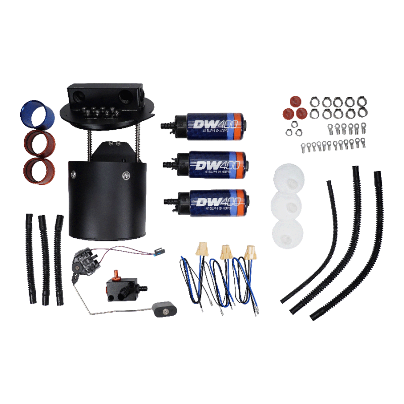 DeatschWerks X3 Series Fuel Pump Module w/ Triple DW400 Fuel Pumps for 2011-2024 Ford Mustang Main image