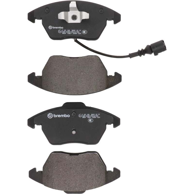 Brembo 09-13 Volkswagen Jetta/CC/ GTI/ Passat/ Golf/ Audi A3/ TT Quattro Front Low-Met Brake Pad (view 2)