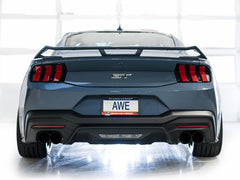 AWE 2024 Ford Mustang GT Fastback S650 RWD SwitchPath Cat-Back Exhaust w/ Quad Diamond Black Tips