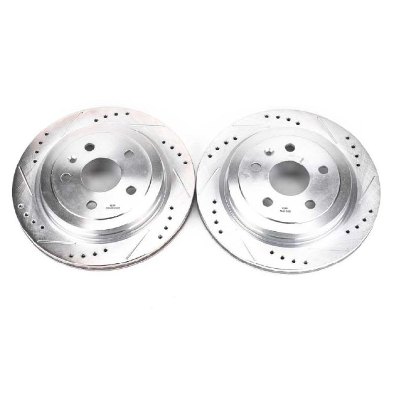Power Stop 08-18 Cadillac CTS Rear Evolution Drilled & Slotted Rotors - Pair Main image