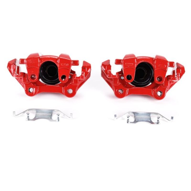 Power Stop 11-17 Dodge Durango Rear Red Calipers w/Brackets - Pair Main image