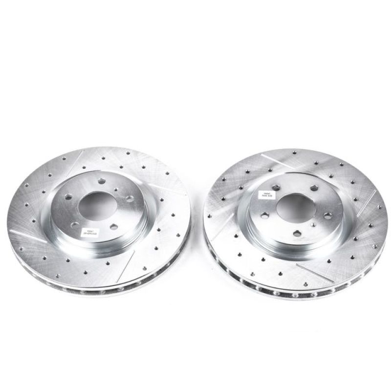Power Stop 03-04 Infiniti G35 Front Evolution Drilled & Slotted Rotors - Pair Main image