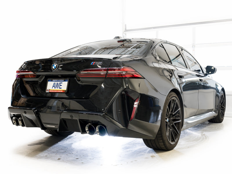 AWE Tuning BMW G90/G99 M5 Touring Edition Cat-Back Exhaust - Chrome Silver Tips (view 2)