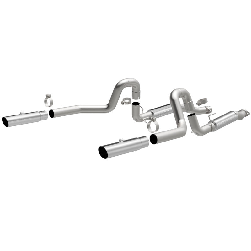 MagnaFlow 99-04 Mustang Mach 1 V8 4.6L Dual Split Rear Exit Stainless Cat-Back Performance Exhaust Main image