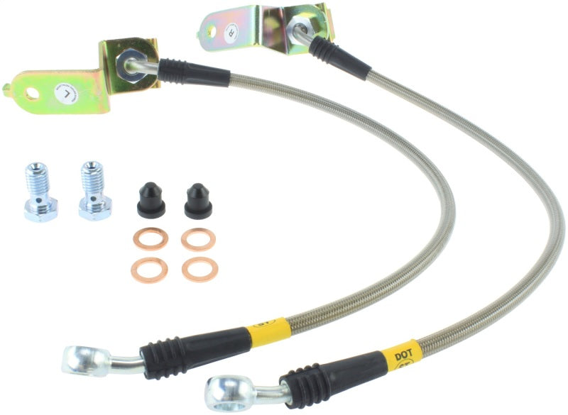 StopTech 05 Chrysler 300C 5.7L V8 w/ Vented Rear Disc Stainless Steel Rear Brake Lines Main image