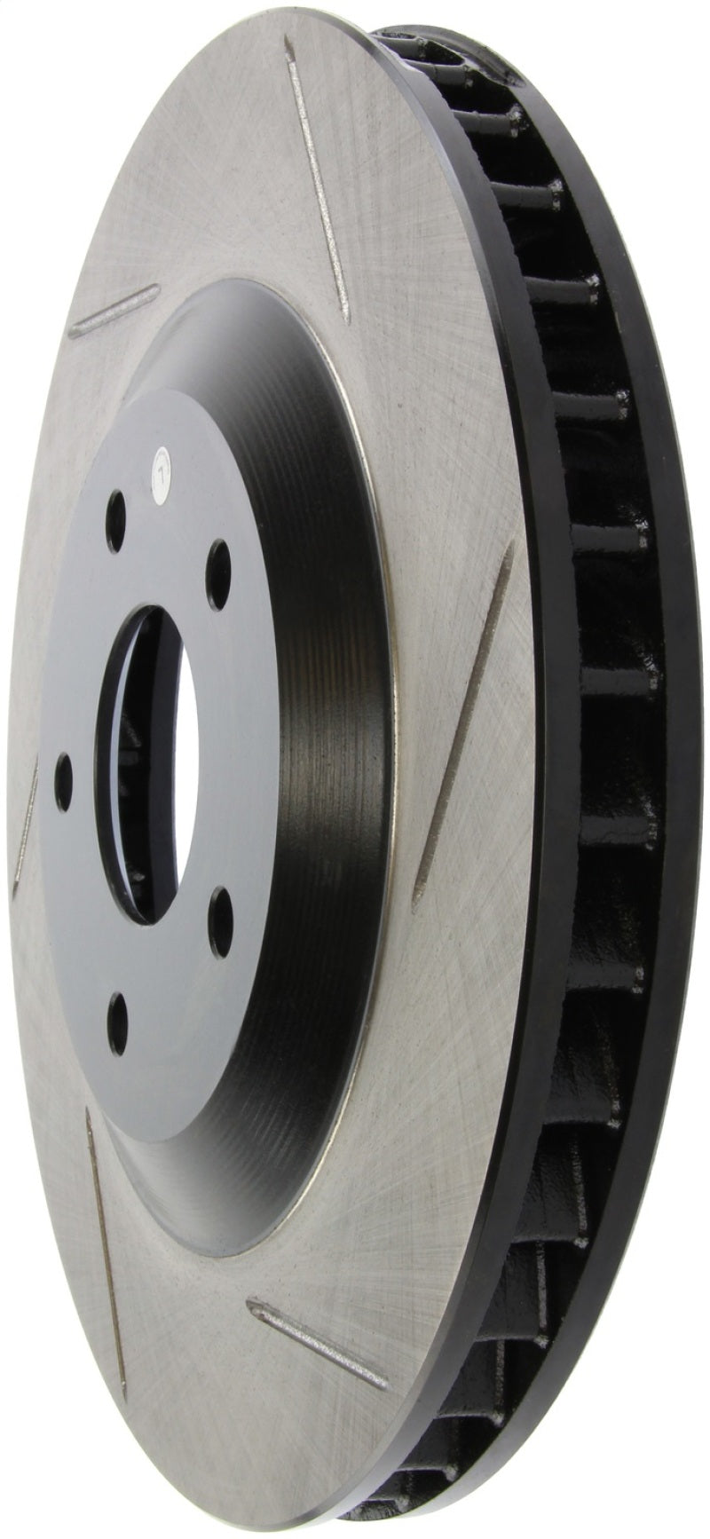 StopTech Power Slot 97-04 Chevy Corvette / 04 & 08 Cadillac XLR/XLR-V Front Left Slotted Rotor (view 4)