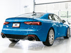 AWE Tuning Audi B9.5 RS 5 Coupe Non-Resonated Touring Edition Exhaust - RS-Style Diamond Black Tips (view 2)