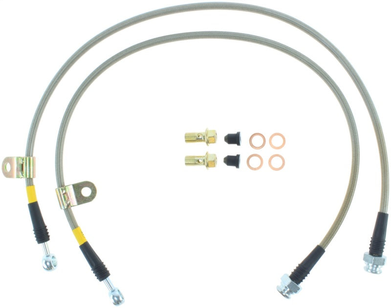 StopTech 03-07 350z/G35 Stainless Steel Front Brake Lines (view 4)