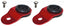 Torque Solution Radiator Mount Combo with Inserts (RED) : Mitsubishi Evolution 7/8/9