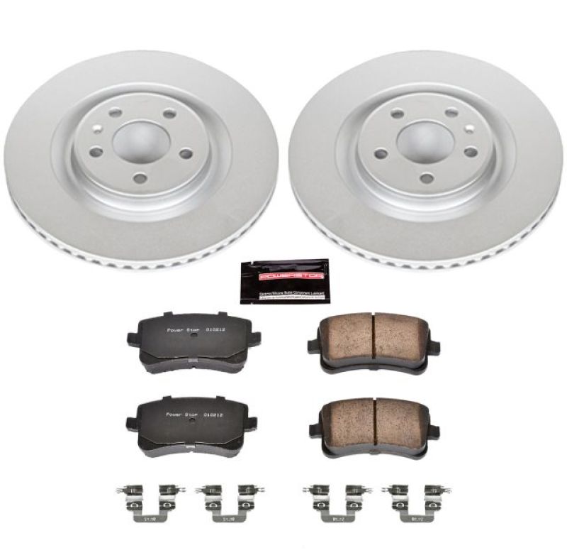 Power Stop 13-17 Audi Q5 Rear Z23 Evolution Sport Coated Brake Kit Main image