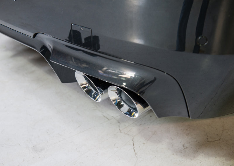 AWE Tuning BMW F10 M5 Touring Edition Axle-Back Exhaust Chrome Silver Tips (view 2)