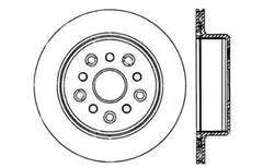 StopTech 5/93-98 Toyota Supra Left Rear Slotted & Drilled Rotor