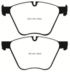 EBC 10-15 BMW X6 4.4 Twin Turbo Hybrid Redstuff Front Brake Pads (view 8)
