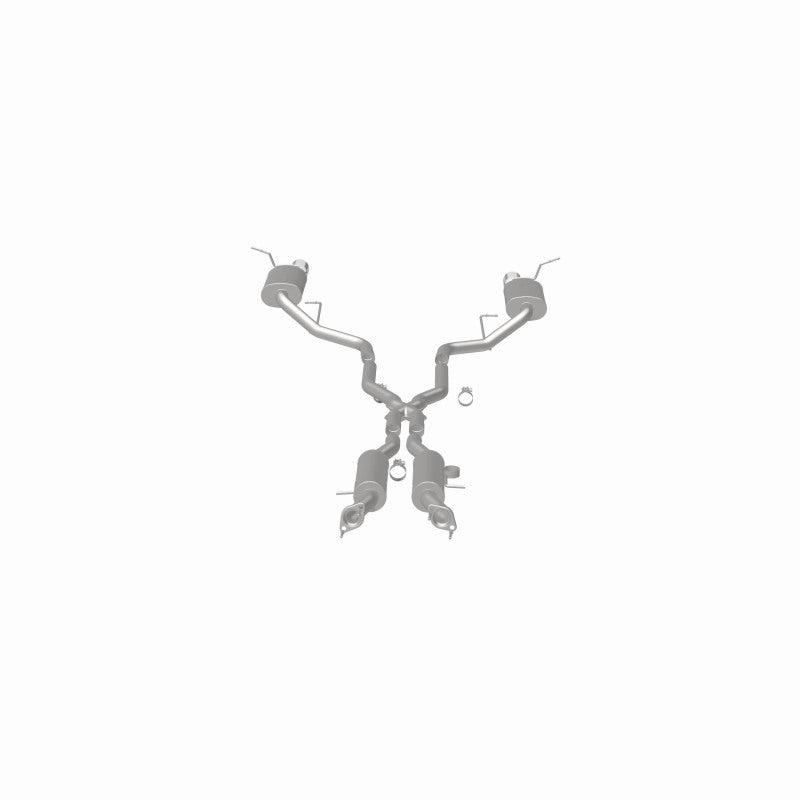 MagnaFlow 11-12 Dodge Durango V8 5.7L Dual Split Rear Exit Stainless Cat Back Performance Exhaust (view 8)