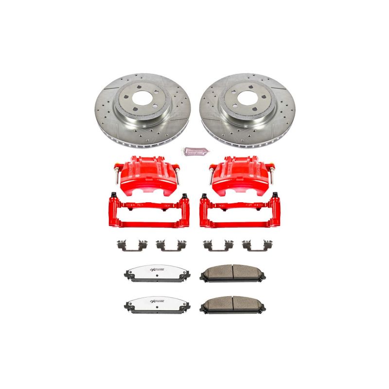 Power Stop 12-20 Dodge Charger Front Z26 Street Kit w/Cals Main image