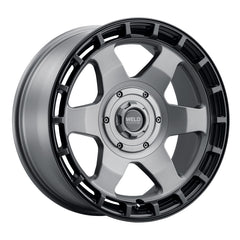 Weld Off-Road Ridge 17x9 - 5x114.3 / 5x127 BP - ET-12 - 78.1mm CB Satin Gunmetal Wheel (Black Ring)
