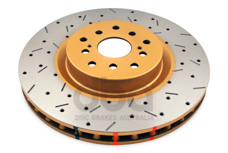 DBA 04-12 Subaru STi/2017 BRZ w/Perf. Pkg. 10 Stud Hole Front Drilled & Slotted 4000 Series Rotor