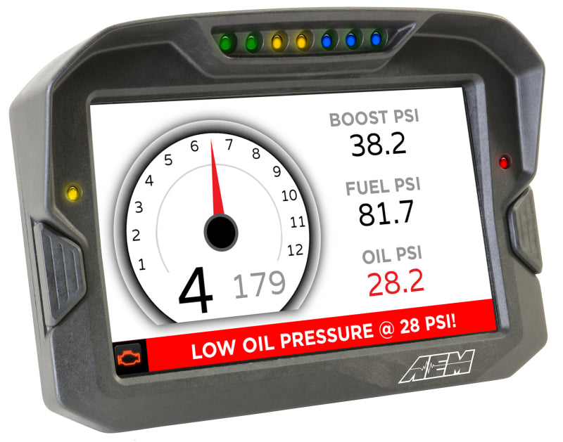 AEM CD-7 Logging GPS Enabled Race Dash Carbon Fiber Digital Display w/o VDM (CAN Input Only) (view 2)