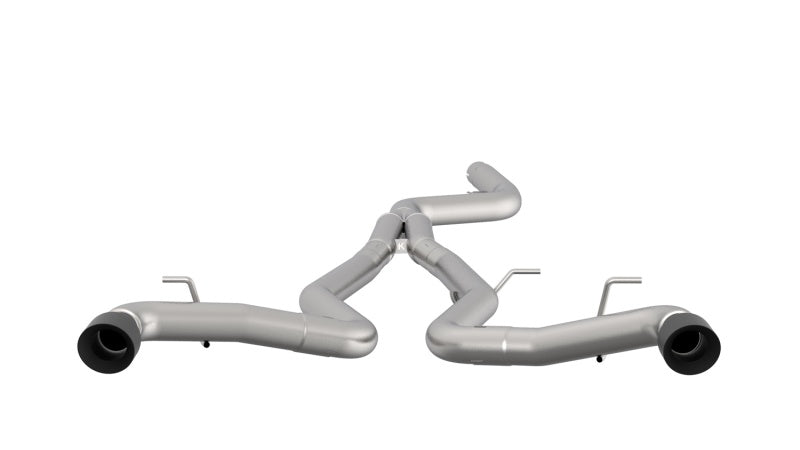Kooks 2020 Toyota Supra 3.5in x 3in SS Muffler Delete Catback Exhaust w/Black Tips Main image