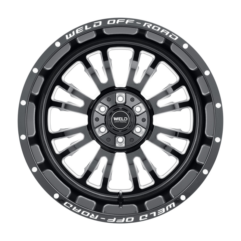 Weld Slingblade 20x12 / 6x135 / 4.75 BS / 106.1 HB - Gloss Black Milled - Non-BL Wheel (view 2)