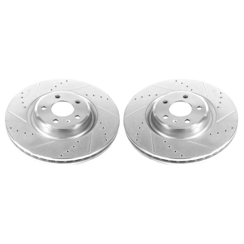 Power Stop 14-18 Audi A6 Front Evolution Drilled & Slotted Rotors - Pair Main image