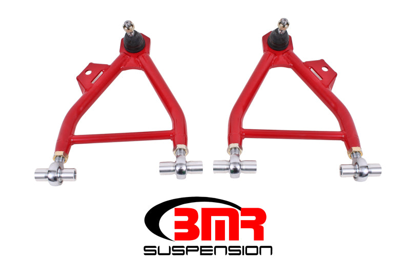 BMR 94-04 Mustang Lower A-Arms (Coilover Only) w/ Adj. Rod End and STD. Ball Joint - Red Main image