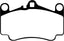EBC 03-05 Porsche 911 (996) (Cast Iron Rotor only) 3.6 Carrera 4S Yellowstuff Front Brake Pads