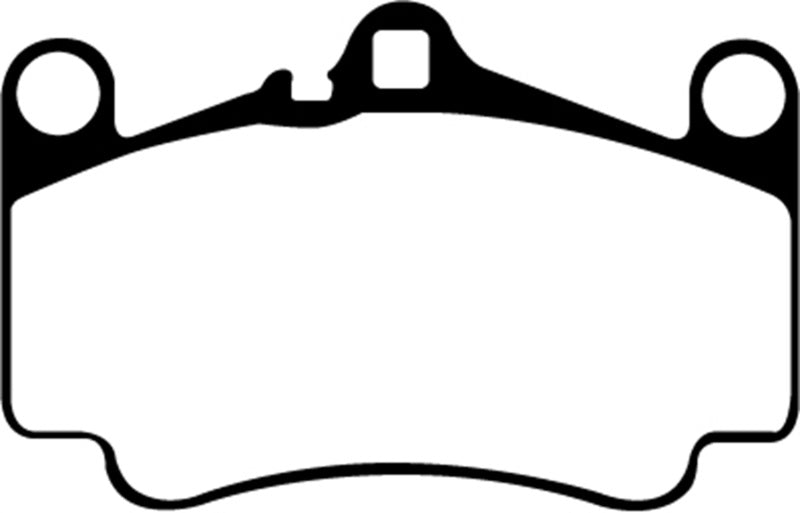 EBC 03-05 Porsche 911 (996) (Cast Iron Rotor only) 3.6 Carrera 4S Yellowstuff Front Brake Pads Main image