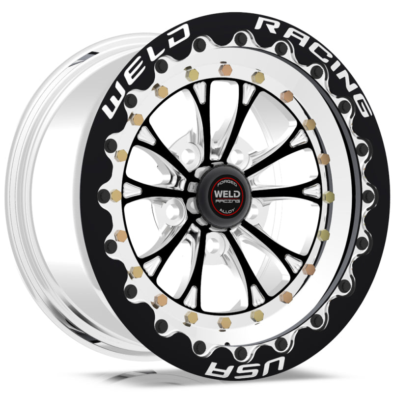 Weld Vitesse 15x10 / 5x4.75 BP / 7.5in. BS Black Wheel - Black Single Beadlock MT Main image