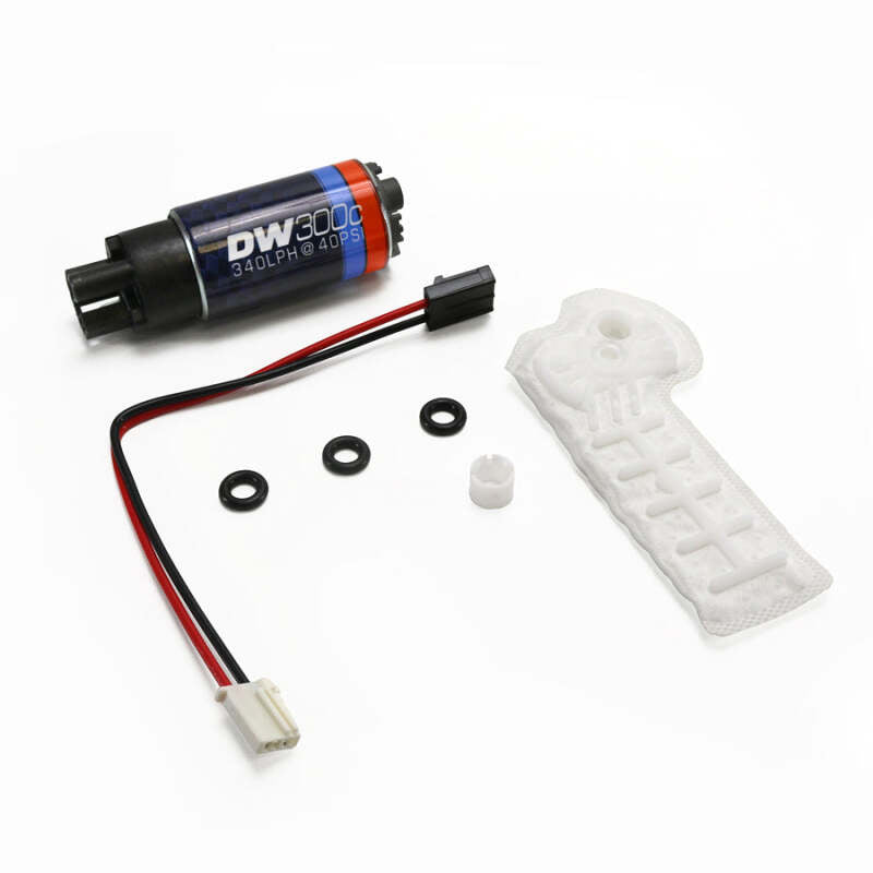 DeatschWerks 22-24 Subaru WRX / 21-24 BRZ/GR86 DW300C Series 340lph Compact Fuel Pump W/ Install Kit Main image
