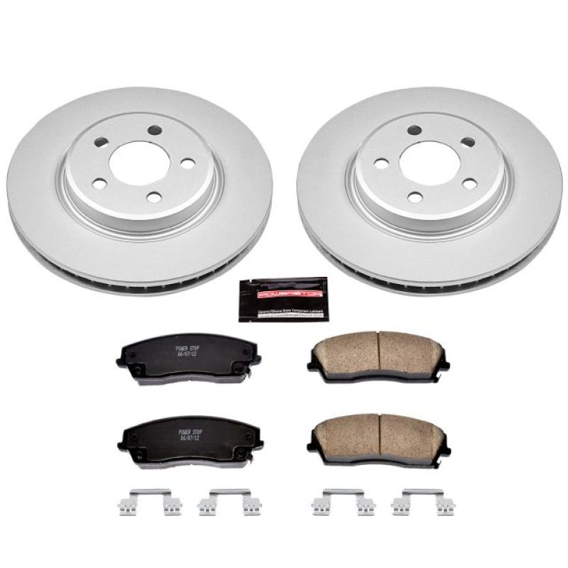 Power Stop 05-19 Chrysler 300 Front Z17 Evolution Geomet Coated Brake Kit Main image