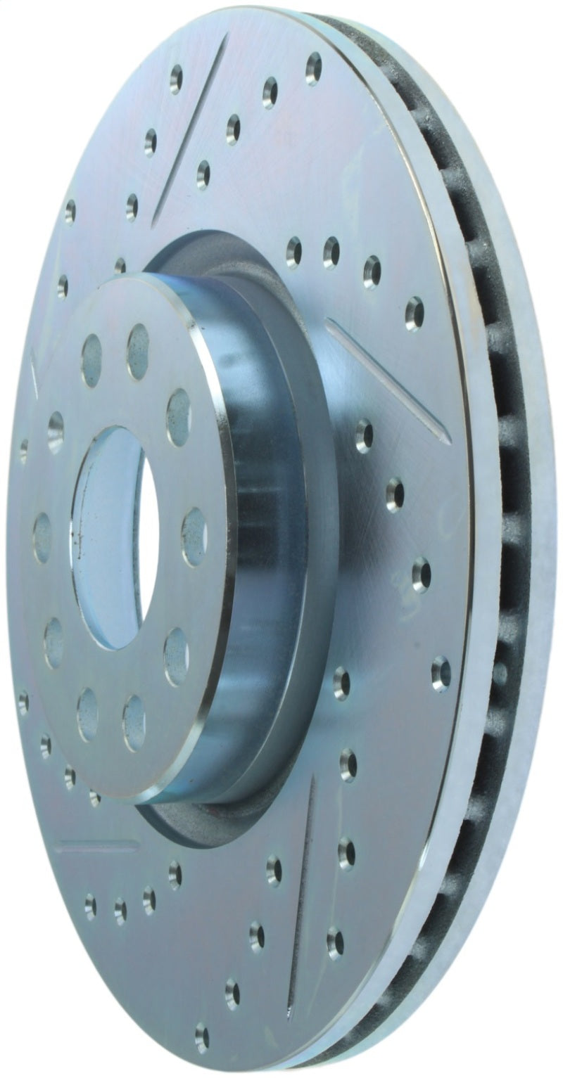 StopTech Select Sport 06-17 Volkswagen Jetta Slotted & Drilled Front Right Rotor Main image