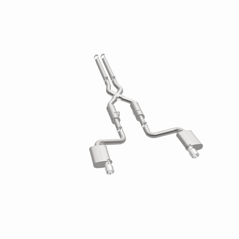 MagnaFlow 11-12 Dodge Charger SRT-8 Hemi Dual Split Rear Exit Stainless Cat-Back Performance Exhaust (view 9)