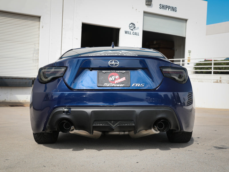 aFe Takeda Exhaust Axle-Back 13-15 Scion FRS / Subaru BRZ 304SS Black Dual Tips Exhaust (view 2)