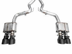 AWE 2024 Ford Mustang GT Fastback S650 RWD SwitchPath Cat-Back Exhaust w/ Quad Diamond Black Tips