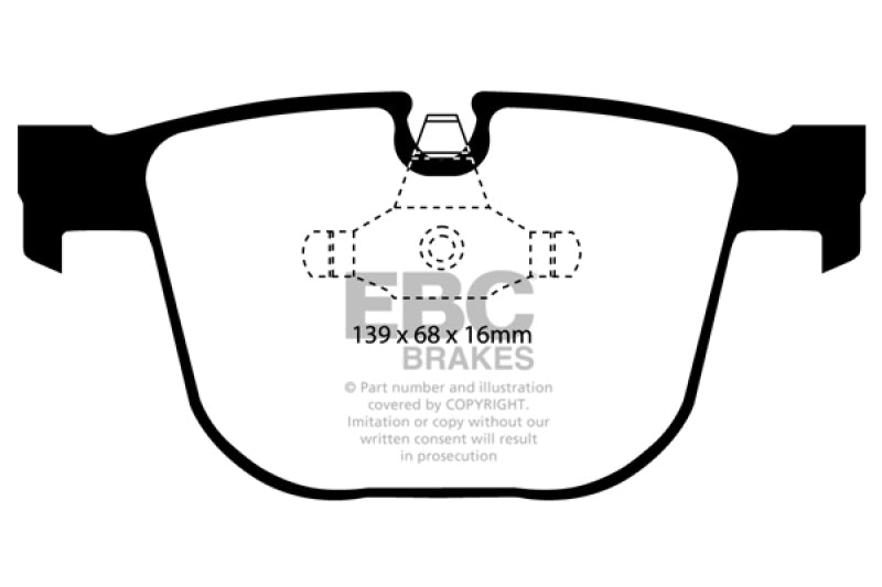 EBC 08-10 BMW M3 4.0 (E90) Ultimax2 Rear Brake Pads Main image