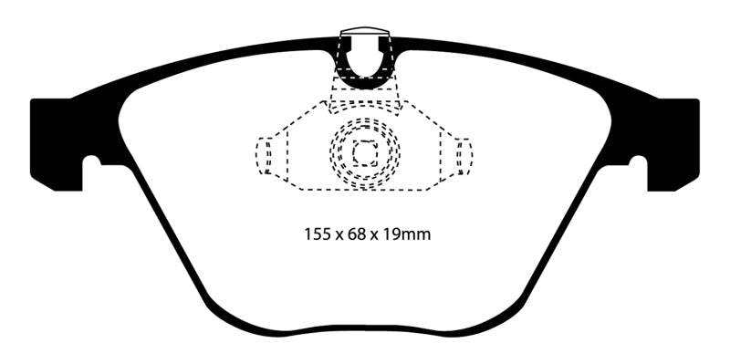 EBC 08-10 BMW M3 4.0 (E90) Bluestuff Front Brake Pads Main image