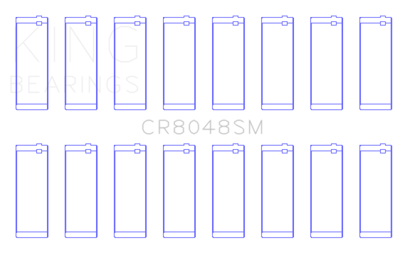 King Engine Bearings Chrysler 345/370 16V (Size +0.50mm) Connecting Rod Bearing Set Main image