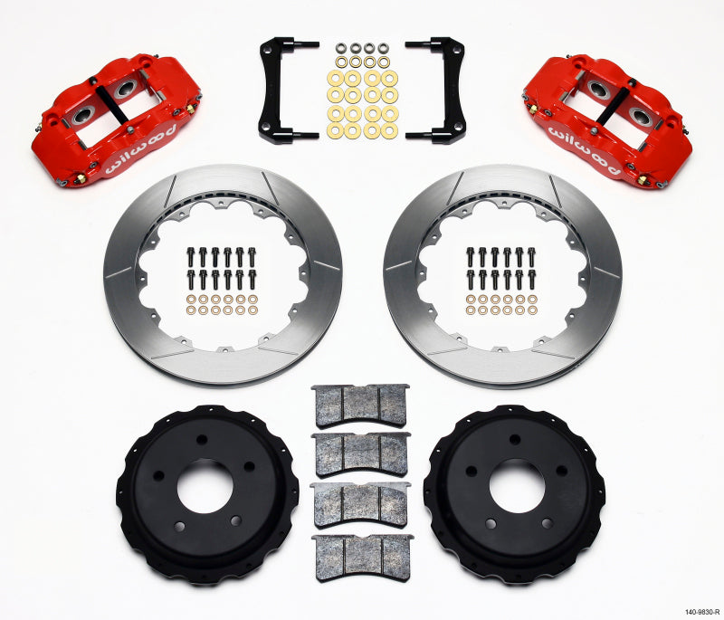Wilwood Narrow Superlite 4R Rear Kit 12.88in Red 98-02 Camaro/Firebird Main image