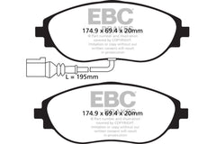 EBC 2015+ Volkswagen GTI/Golf R (Mk7) Bluestuff Front Brake Pads