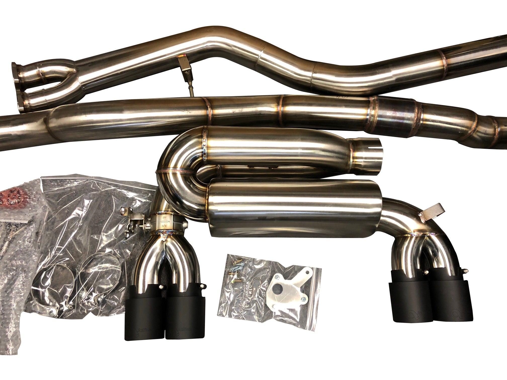 Active Autowerke F8X M3 M4 Signature Exhaust System includes Active F-brace Secondary image
