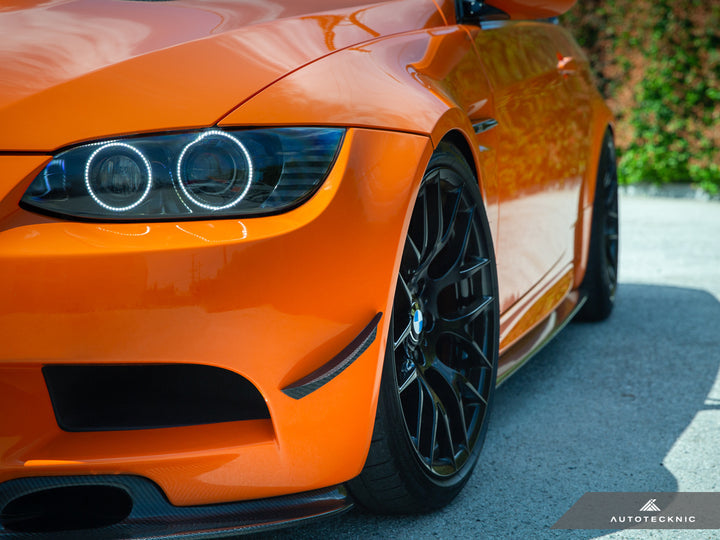 AutoTecknic E9X M3 Dry Carbon Front Bumper Canard Set