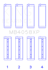 King Engine Bearings Nissan VQ35DE Performance Main Bearing Set - Size STDX