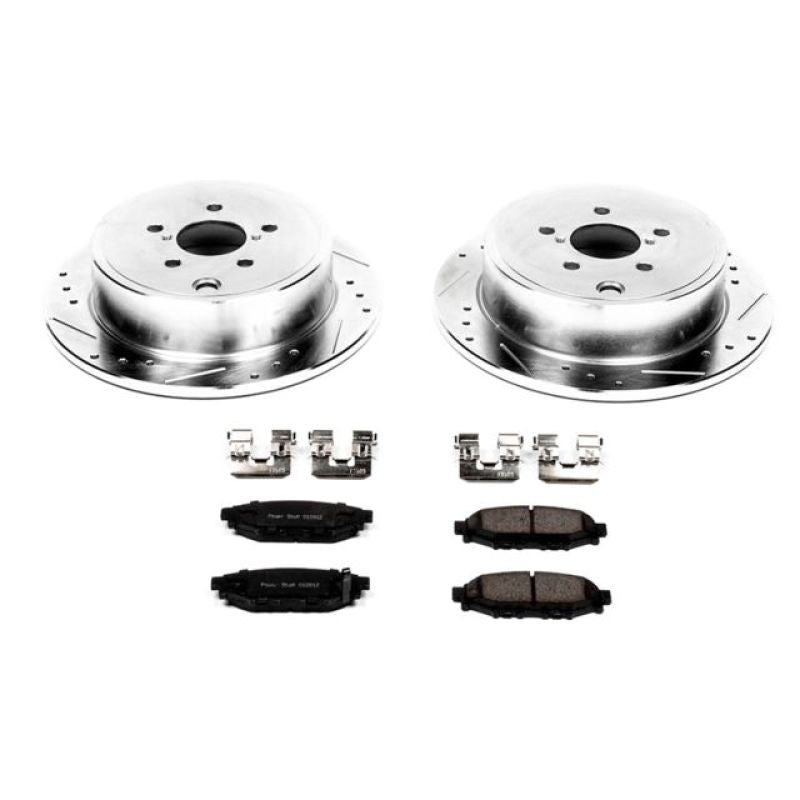 Power Stop 13-16 Subaru BRZ Rear Z23 Evolution Sport Brake Kit Main image