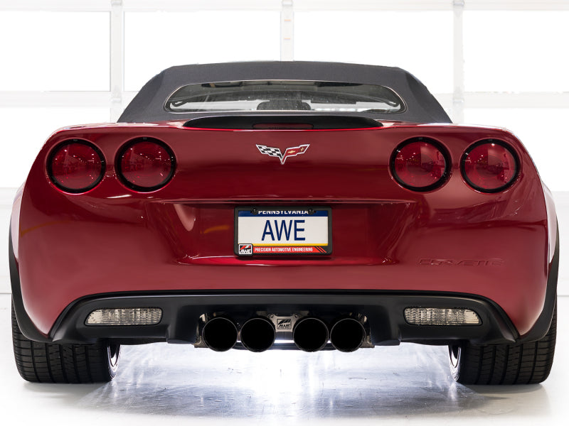 AWE Tuning 09-13 Chevrolet Corvette 6.2L Touring Edition Axle-Back Exhaust w/ Diamond Black Tips (view 3)